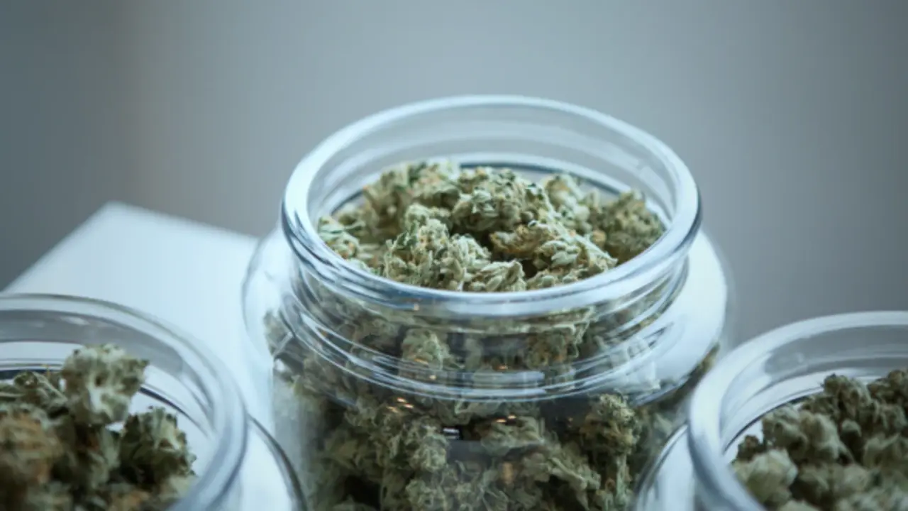 Recipientes con marihuana. /Archivo