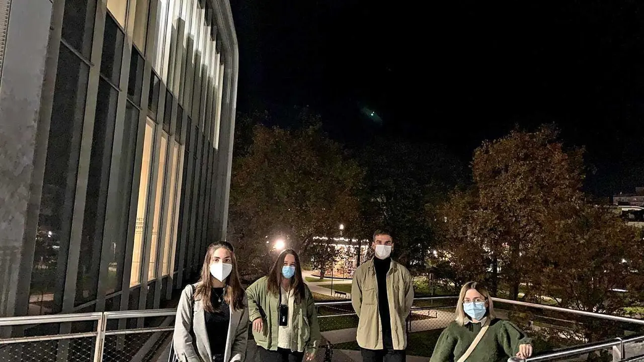 Los cuatro estudiantes que han creado la Asociaci&oacute;n Entre Valles. / ALERTA