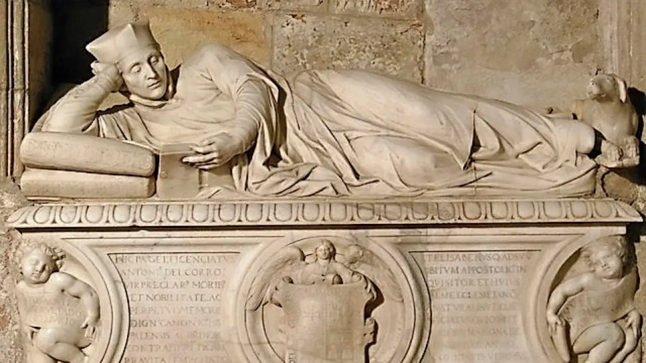 T&uacute;mulo funerario de Antonio del Corro.