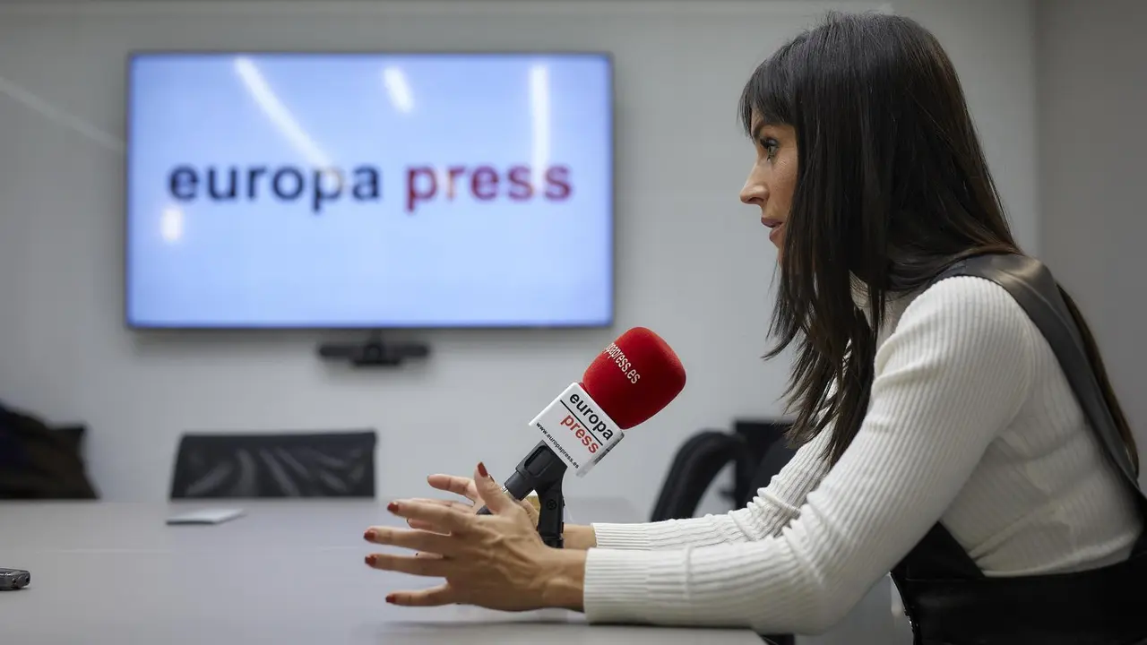 La vicealcaldesa de Madrid, Bego&ntilde;a Villac&iacute;s, durante una entrevista para Europa Press en la sede de la agencia, en Madrid (Espa&ntilde;a).