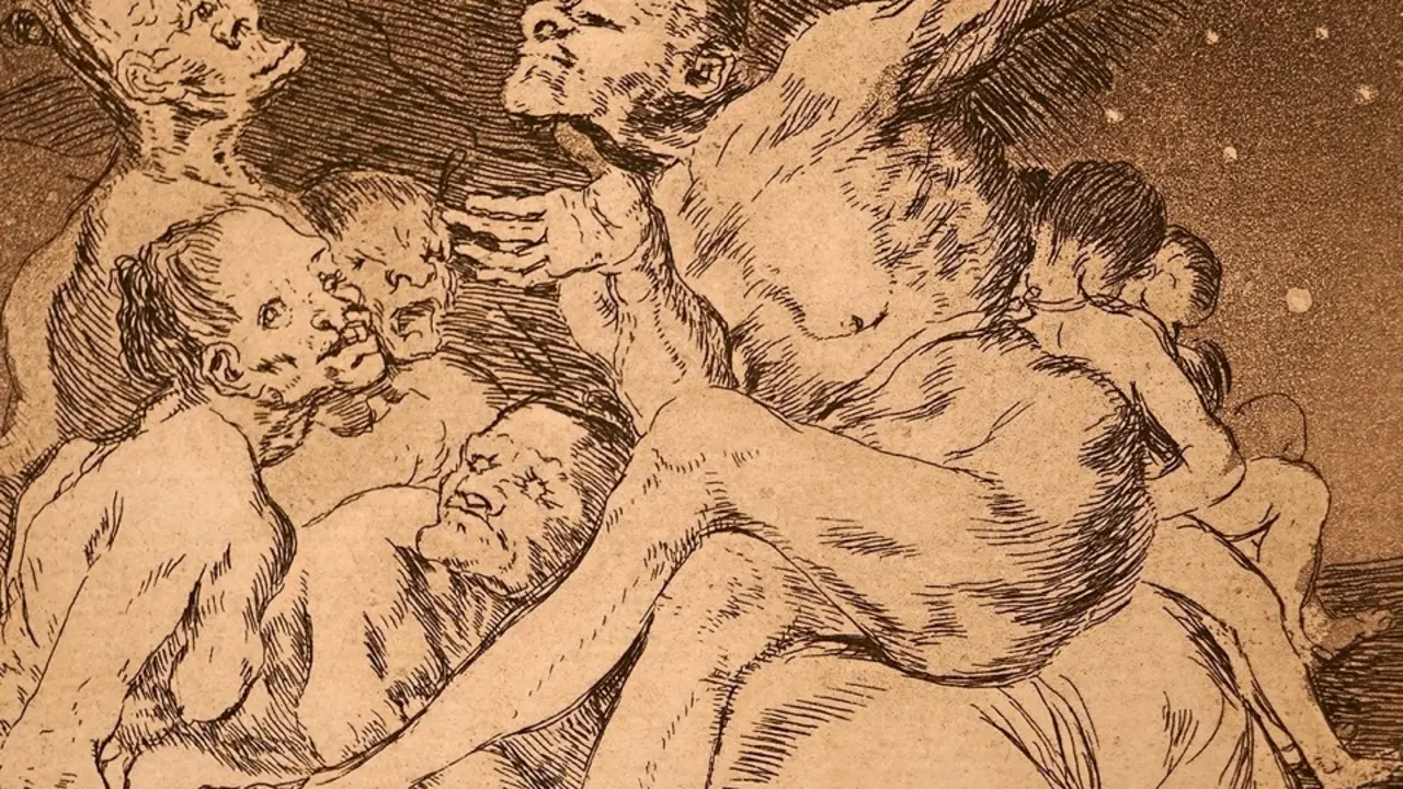 Imagen de una de las 97 piezas de Francisco de Goya que posee el MAS y que han sido restauradas por &Aacute;ngel G&oacute;mez y Giuliano Camilleri. / alerta