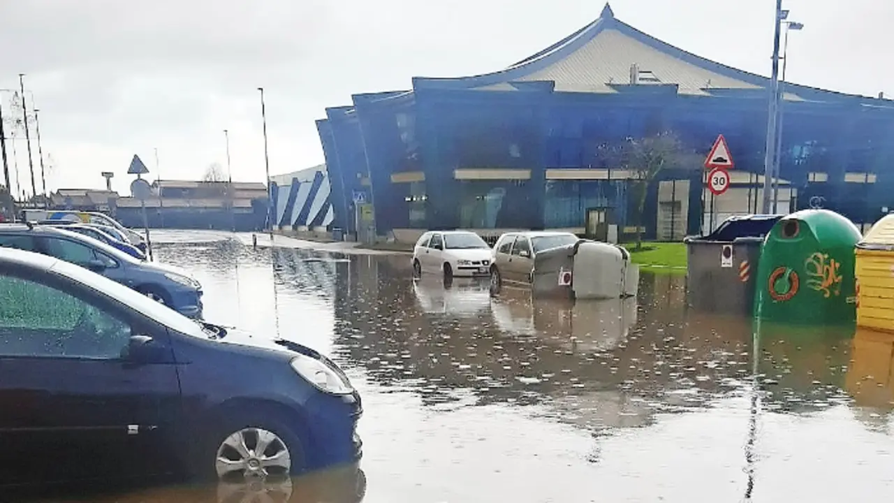 Zona inundada en Camargo. / Bomberos Camargo