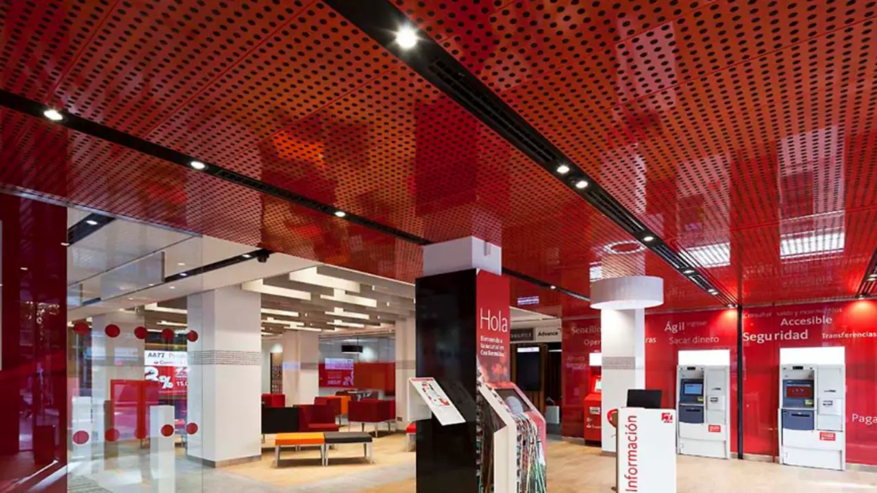 Oficina del Banco Santander.