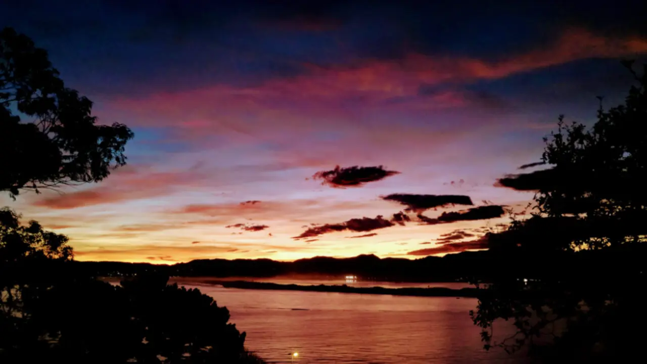 Vista del amanacer en Santander en el d&iacute;a de hoy.