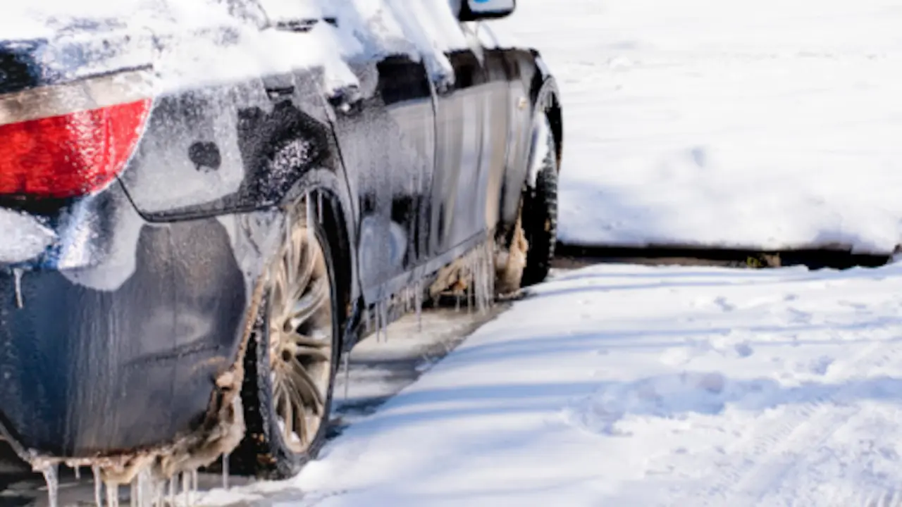 coche frio helada