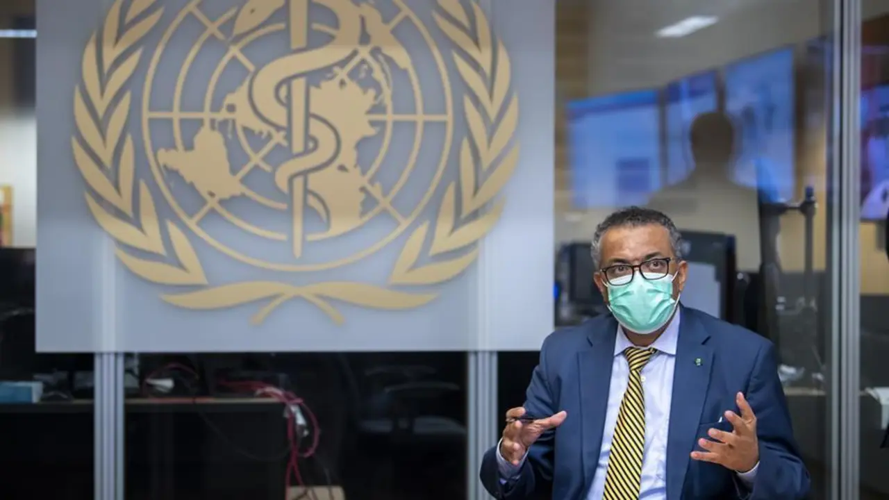 El director general de la Organizaci&oacute;n Mundial de la Salud (OMS), Tedros Adhanom Ghebreyesus. EFE/EPA/MARTIAL TREZZINI/Archivo