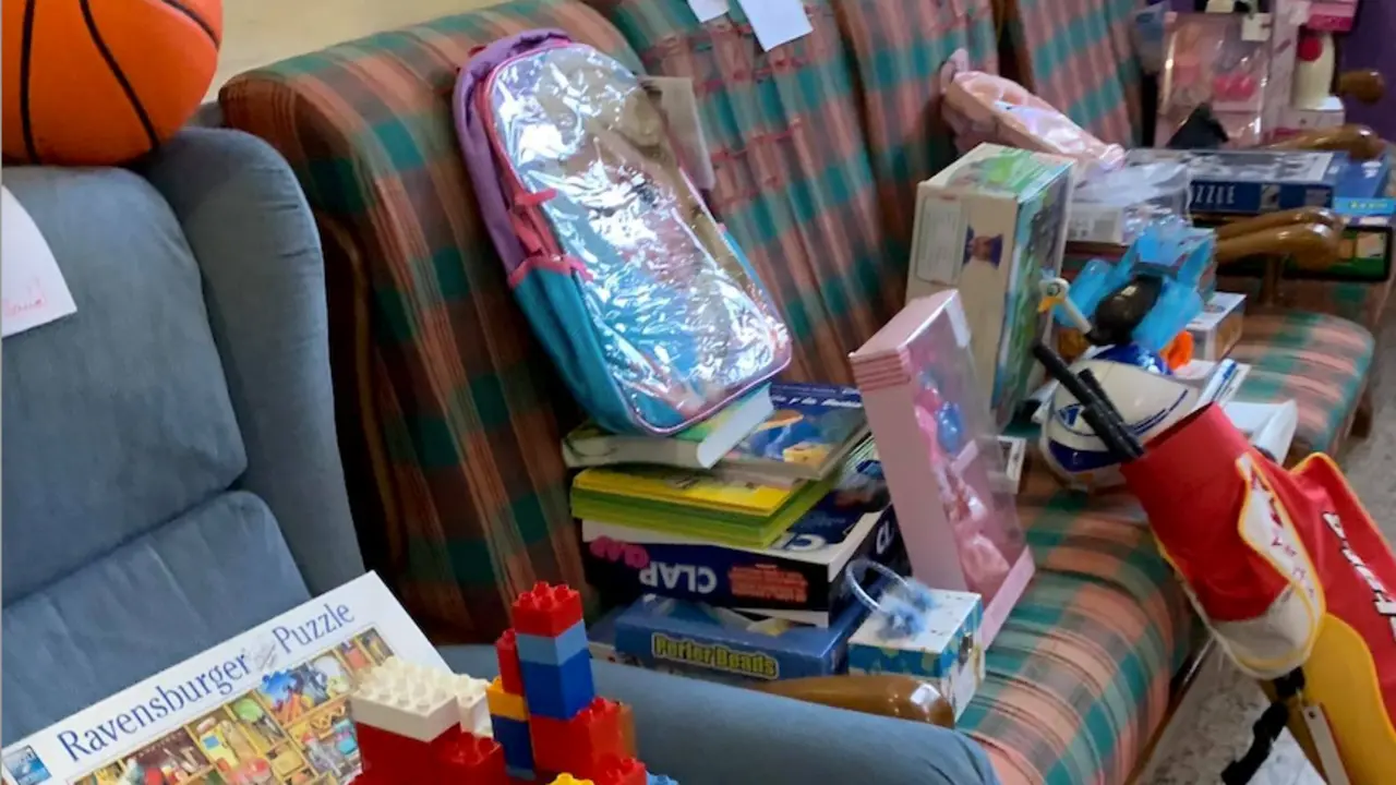 Juguetes recogidos para la acci&oacute;n solidaria de la Archicofrad&iacute;a.