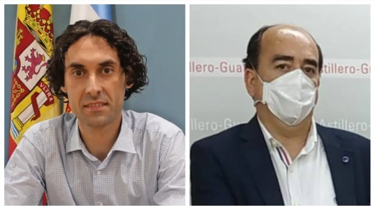 El alcalde del municipio, Javier Fern&aacute;ndez Sober&oacute;n y el concejal del PSOE en Astillero, Fernando Solar. / ALERTA