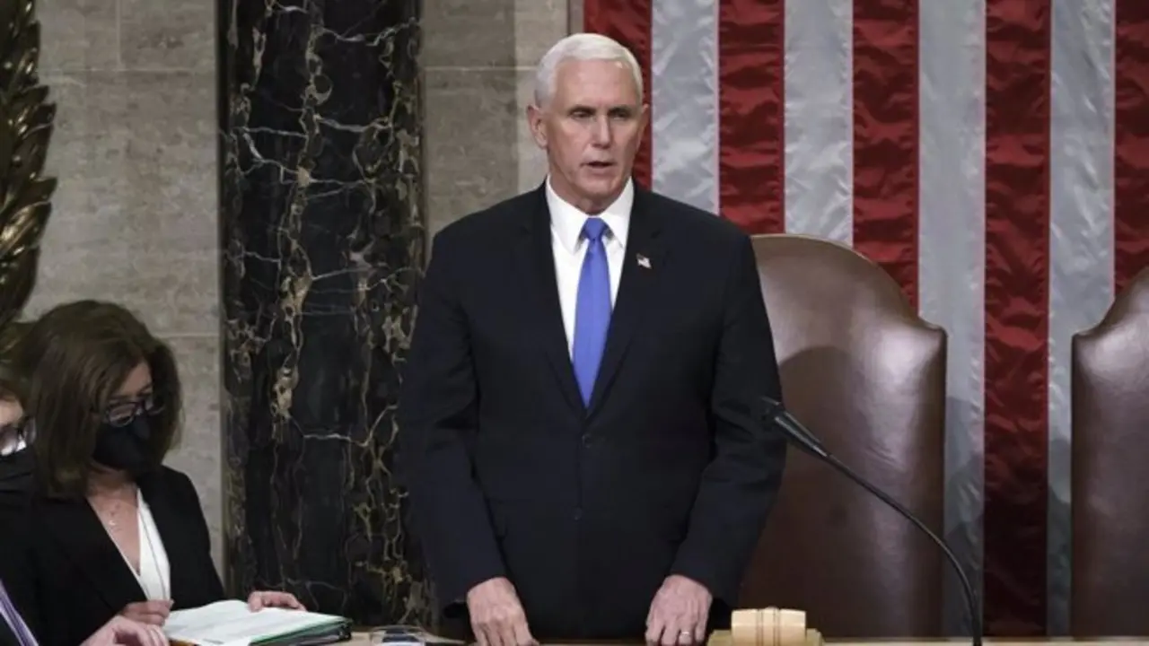 El vicepresidente de Estados Unidos, Mike Pence. - 2021 GETTY IMAGES / POOL