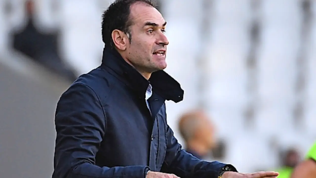 Ezequiel Loza, entrenador del Portugalete. / Hardy