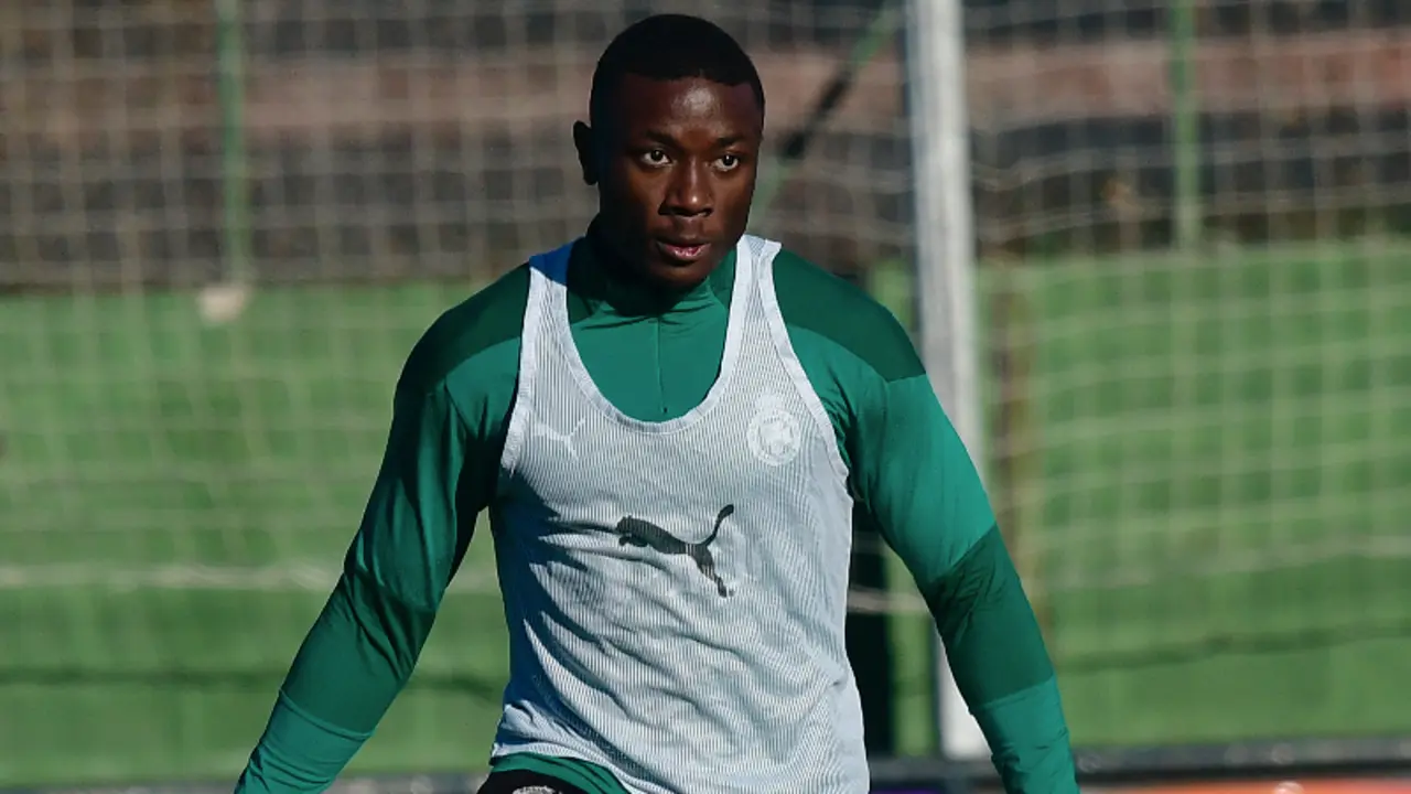 Patrick Soko, durante el entrenamiento de ayer en La Albericia. / Hardy