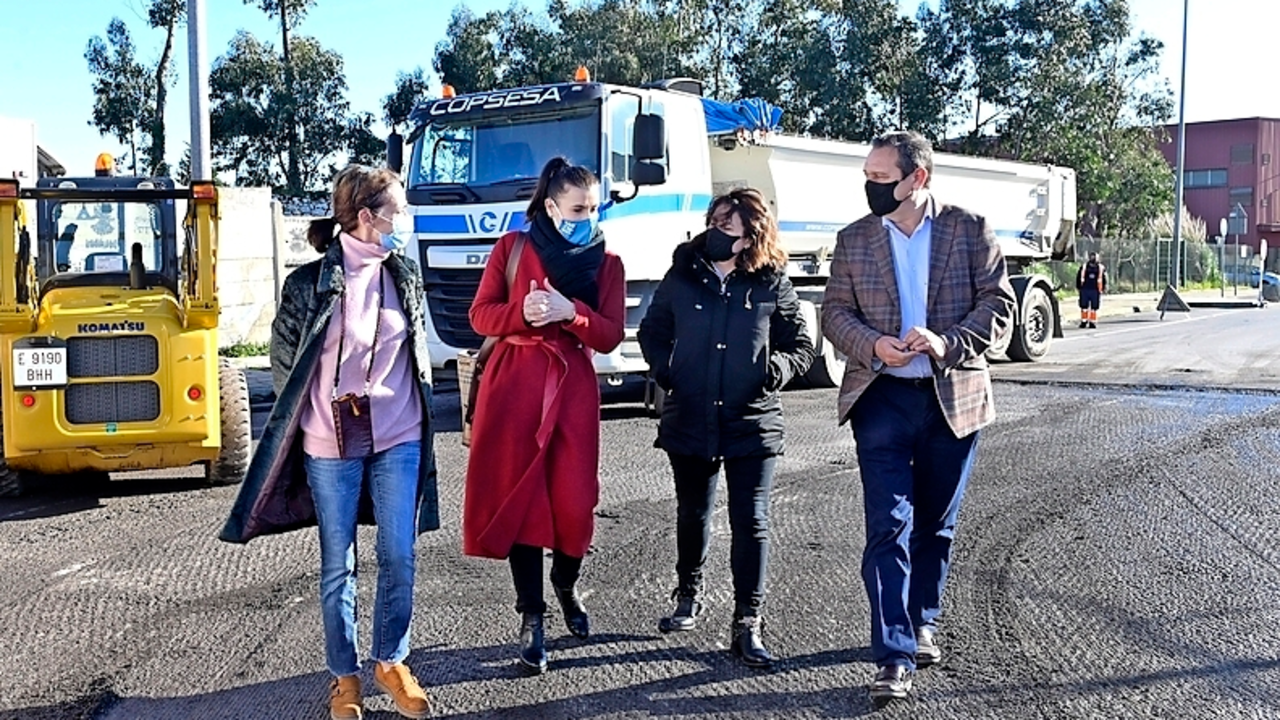 Visita al comienzo de las obras. / ALERTA