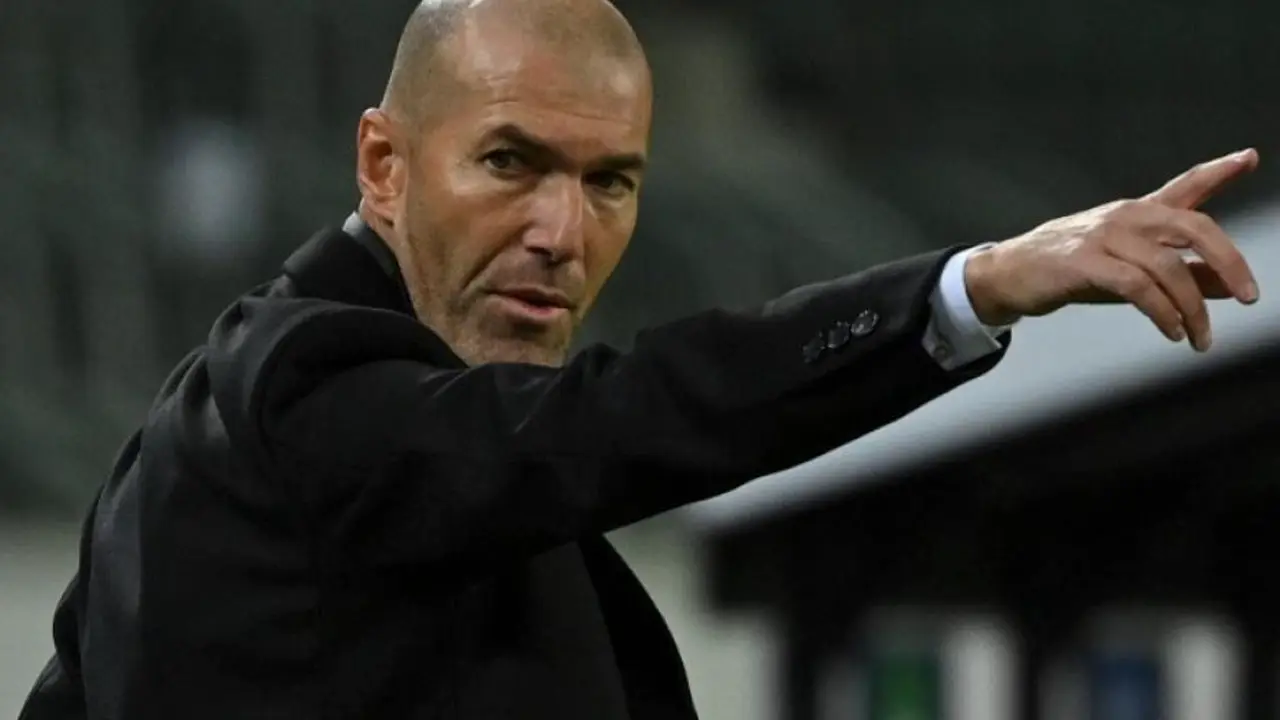 El entrenador del Real Madrid, Zinedine Zidane.