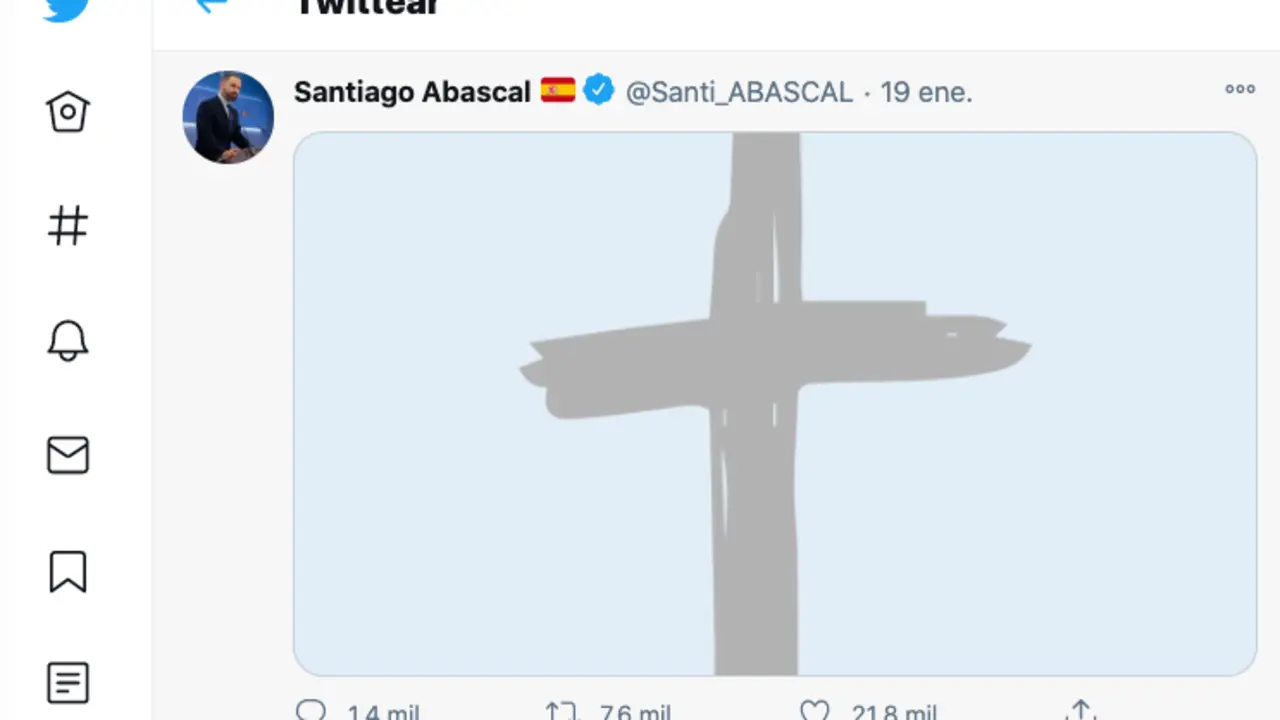 La T o la cruz defendida por Abascal.