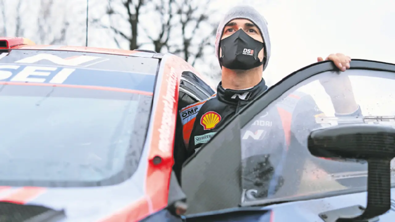Dani Sordo tras concluir su participaci&oacute;n en el Rallye de Montecarlo. / Hyundai WRC