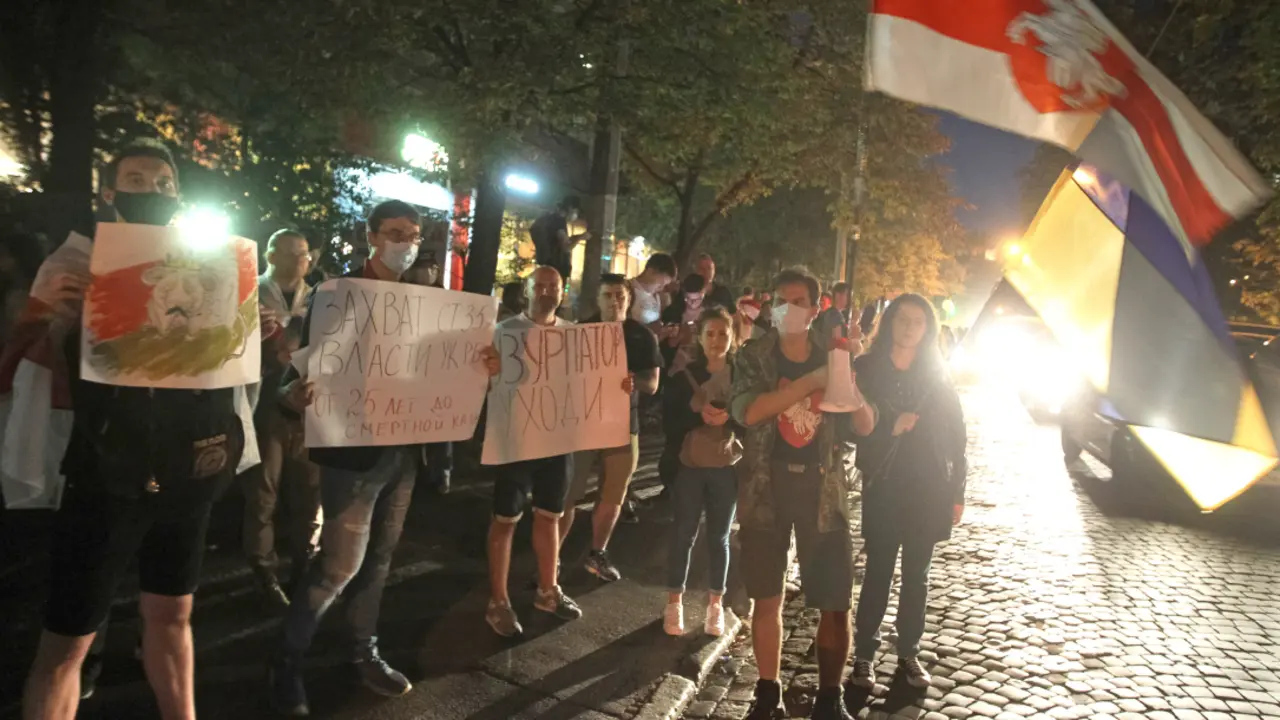 Manifestaci&oacute;n de la oposici&oacute;n a Alexander Lukashenko en Minsk