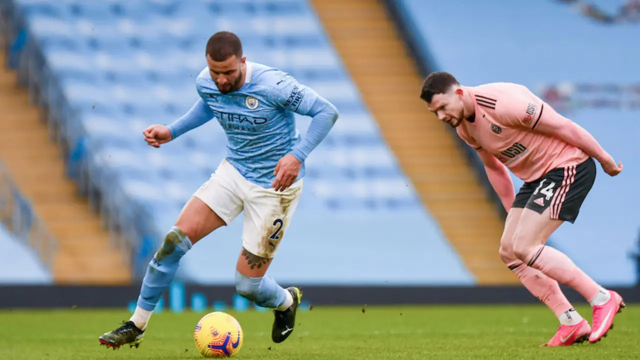 El defensor ingles del Manchester City, Kyle Walker. / E. PRESS