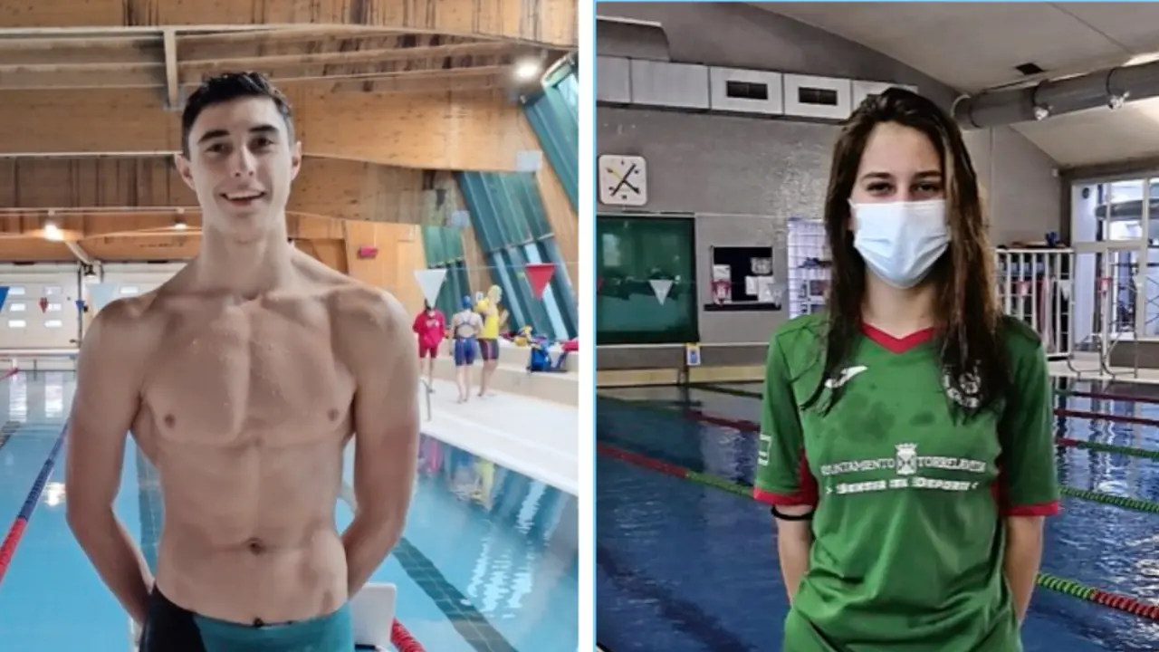 Joaqu&iacute;n Pardo consigui&oacute; dos nuevos r&eacute;cords absolutos en las pruebas de 100 y 200 libre. Elia D&iacute;az bati&oacute; de nuevo la plusmarca regional de 50 metros espalda. / FCN