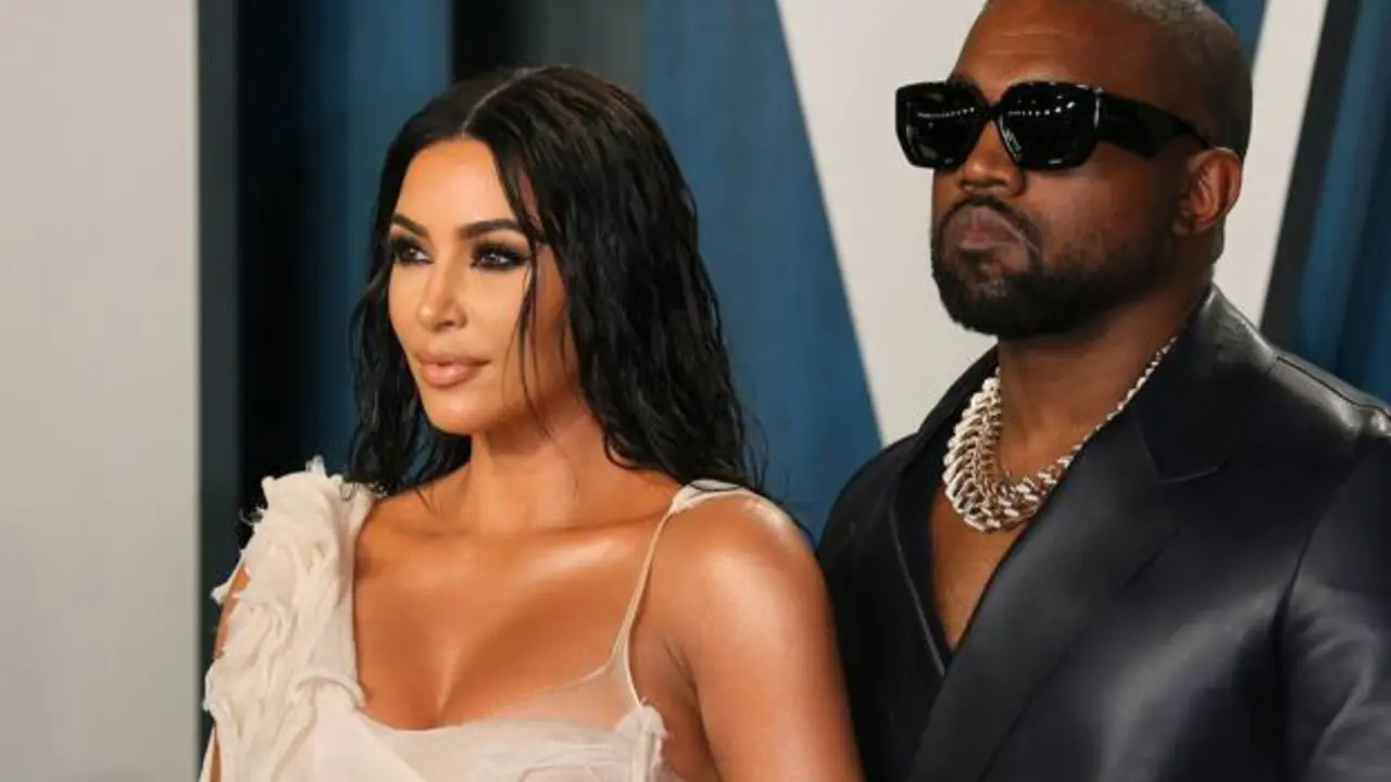 Kim Kardashian y Kanye West / AFP