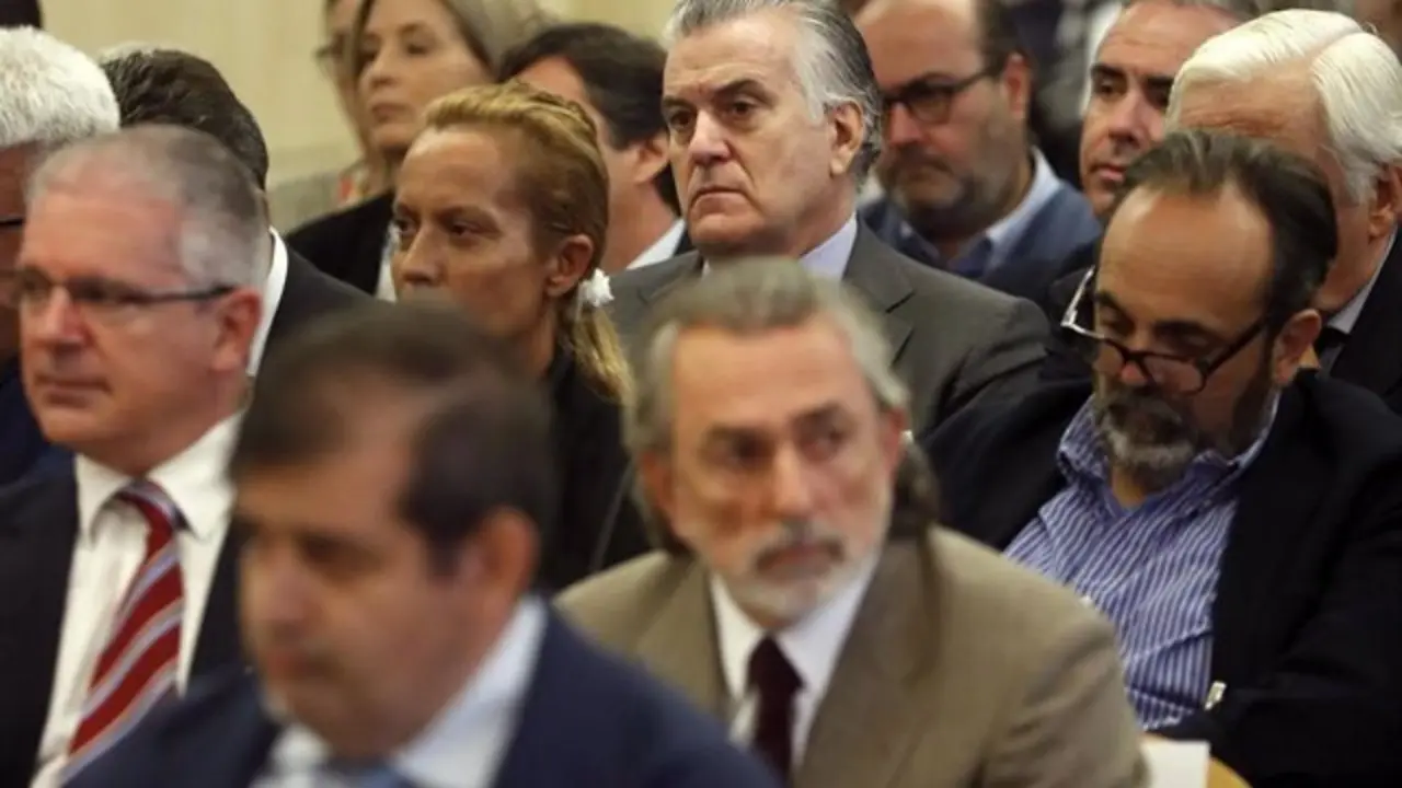 Archivo - Luis B&aacute;rcenas, Francisco Correa y Pablo Crespo en el juicio por G&uuml;rtel - POOL - Archivo