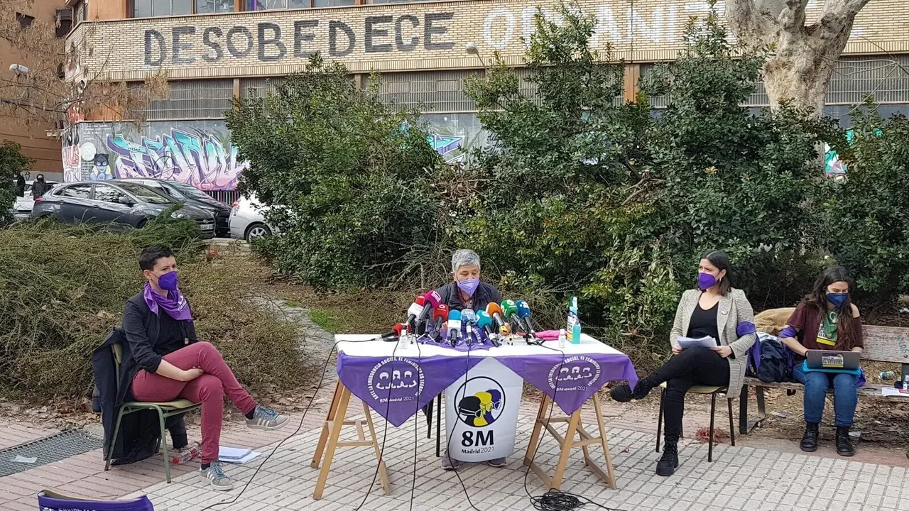 Voceras del movimiento feminista Comisi&oacute;n 8M de Madrid