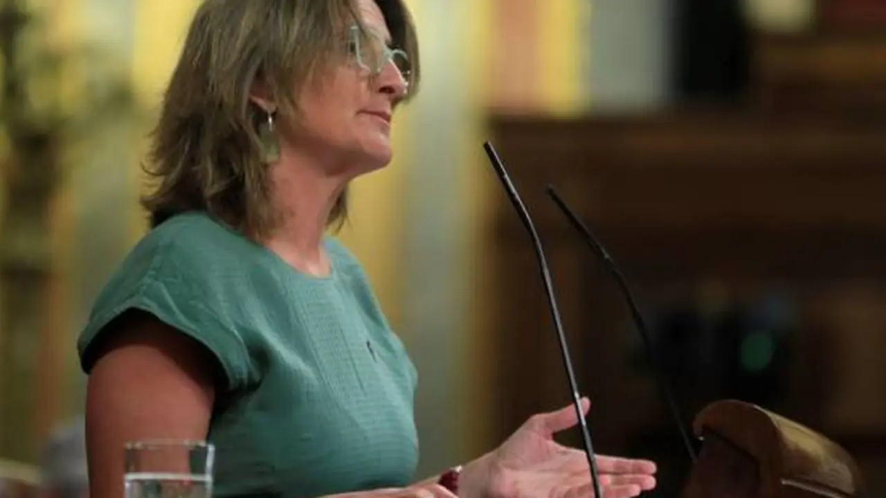 La vicepresidenta Teresa Ribera, en una intervenci&oacute;n en el Congreso. / EFE