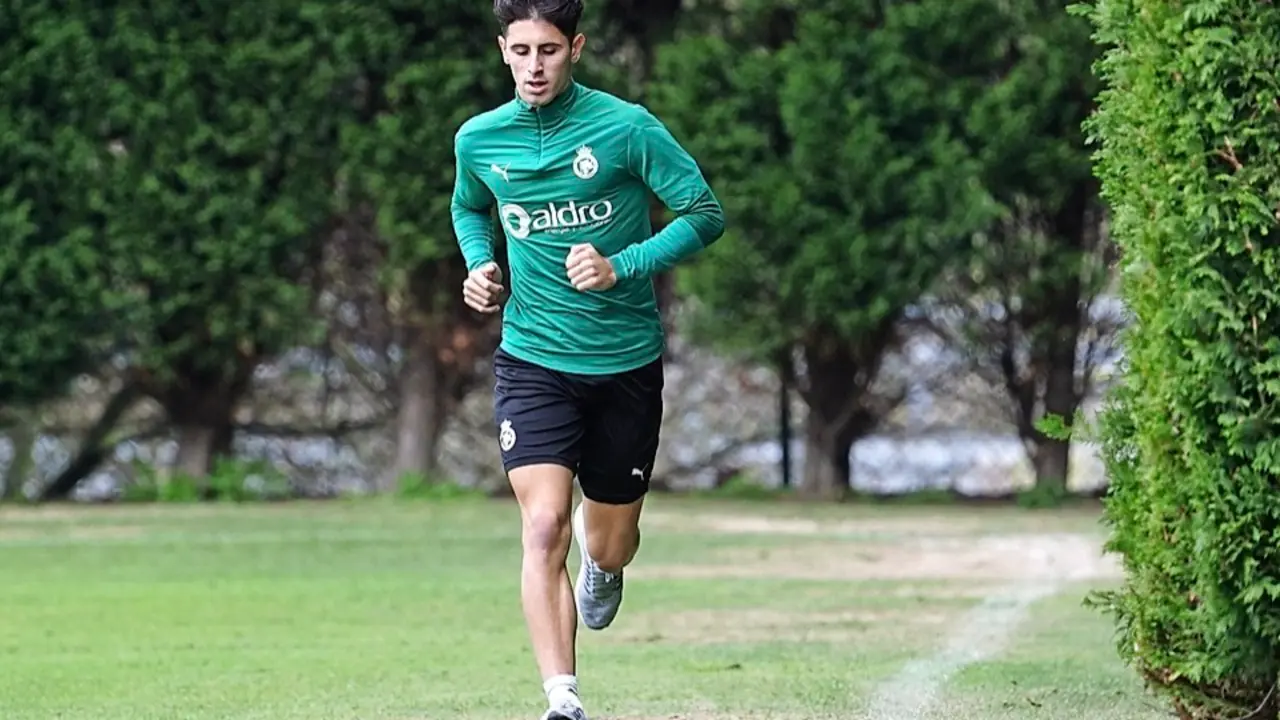 Marco Camus sali&oacute; ayer a hacer carrera continua. / Hardy