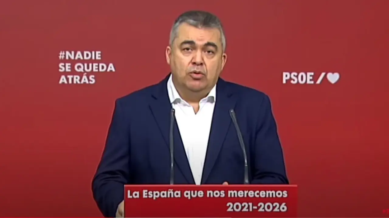 El secretario Ejecutivo de Coordinaci&oacute;n Territorial, Relaciones PSOE Gobierno y presidente de la Fundaci&oacute;n Pablo Iglesias, Santos Cerd&aacute;n.