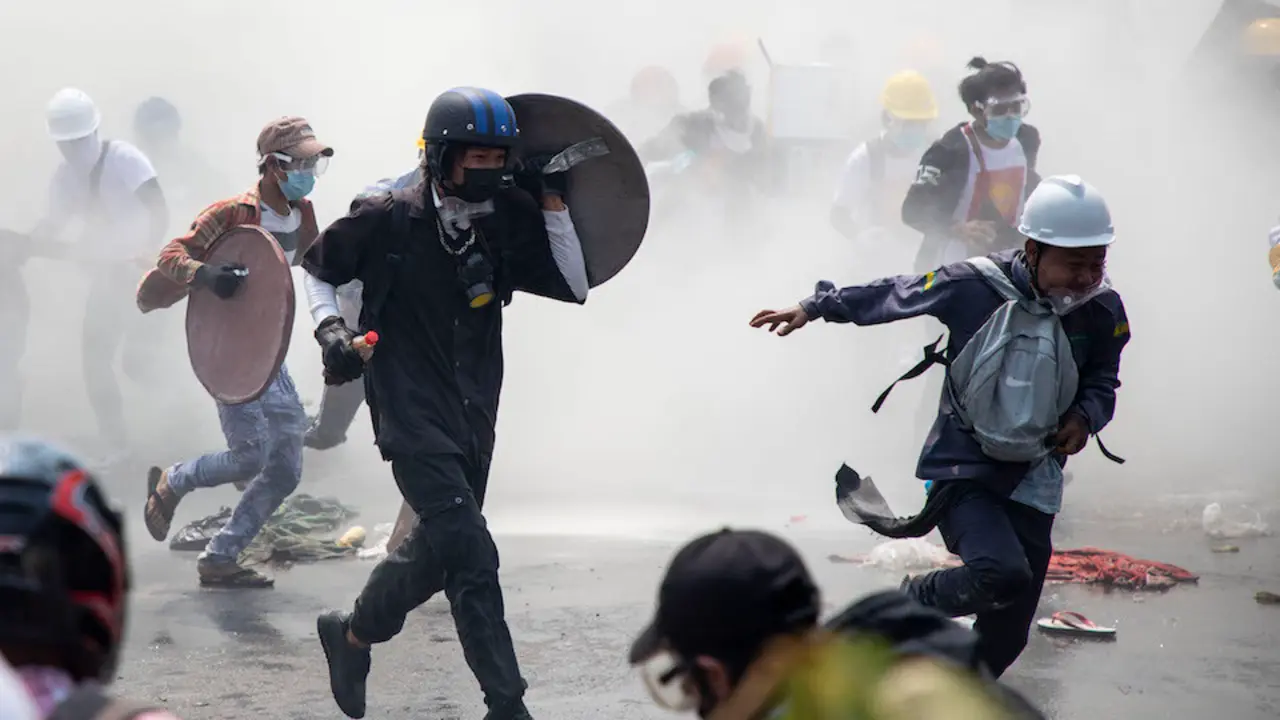 Momento de las protestas. / E. PRESS