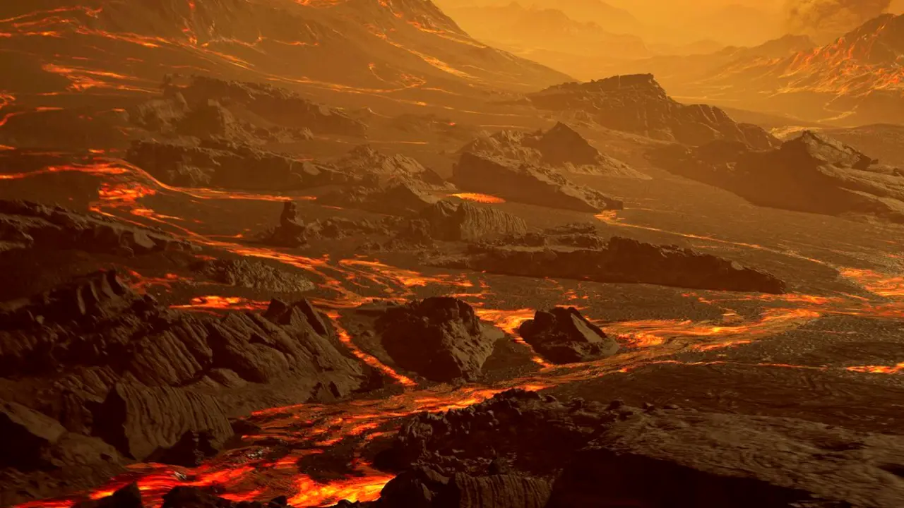Impresi&oacute;n art&iacute;stica de la superficie de la reci&eacute;n descubierta s&uacute;per-Tierra caliente Gliese 486b, un hallazgo que servir&aacute; para probar los modelos atmosf&eacute;ricos planetarios. EFE/RenderArea/Foto cedida