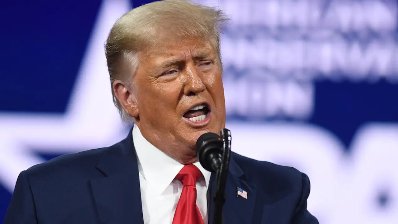 El expresidente estadounidense Donald Trump habla durante la Conferencia de Acci&oacute;n Pol&iacute;tica Conservadora. / Paul Hennessy