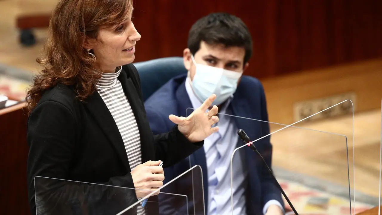 Archivo - La diputada de M&aacute;s Madrid en la Asamblea de Madrid, M&oacute;nica Garc&iacute;a