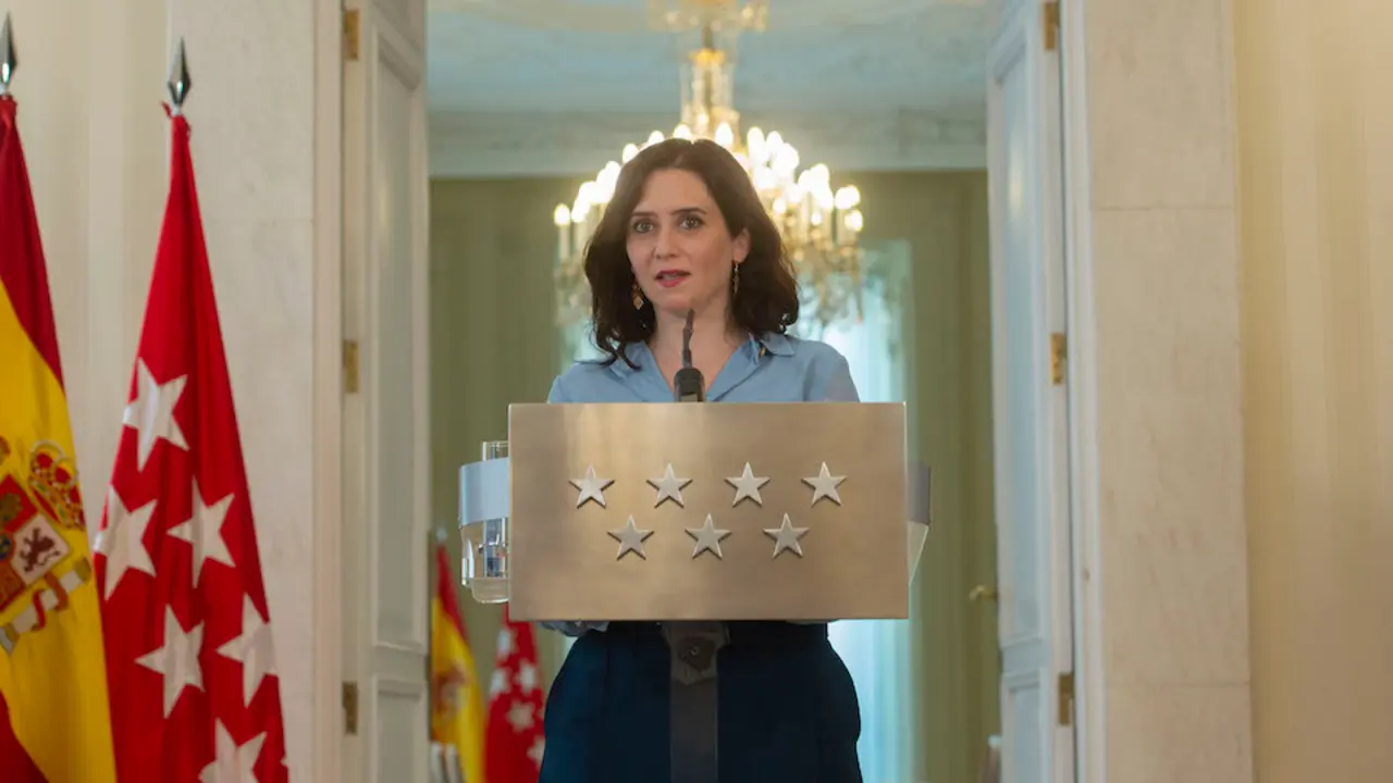 La presidenta de la Comunidad de Madrid, Isabel D&iacute;az Ayuso, comparece en rueda de prensa en la sede regional, tras el anuncio de elecciones para el pr&oacute;ximo 4 de mayo, en Madrid (Espa&ntilde;a), a 10 de marzo de 2021.Tras la moci&oacute;n de censura presentada por PSOE y Ciudadanos en Murcia, este mi&eacute;rcoles se ha reunido el Consejo de Gobierno, como es habitual cada semana. All&iacute; la presidenta regional ha trasladado su decisi&oacute;n de convocar elecciones para el 4 de mayo. PSOE, M&aacute;s Madrid y Unidas Podemos han presentado mociones de censura en la Asamblea de Madrid, pero fuera de plazo.
10 MARZO 2021;ISABEL D&Iacute;AZ AYUSO;MADRID;COMUNIDAD DE MADRID;CONSEJO DE GOBIERNO;ELECCIONES;IGNACIO AGUADO;POL&Iacute;TICA
A.Ortega.POOL / Europa Press
10/3/2021