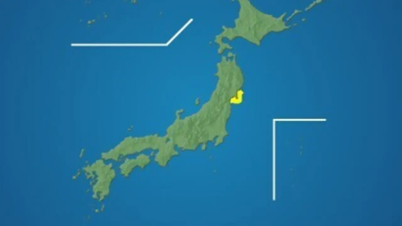Prefectura de Miyagi. Se presume que est&aacute; llegando al tsunami.