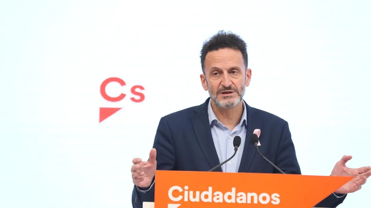 Archivo - El portavoz adjunto de Ciudadanos en el Congreso de los Diputados, Edmundo Bal, ofrece una rueda de prensa tras la reuni&oacute;n del Comit&eacute; Permanente de Ciudadanos en la sede del partido, en Madrid (Espa&ntilde;a), a 19 de octubre de 2020.