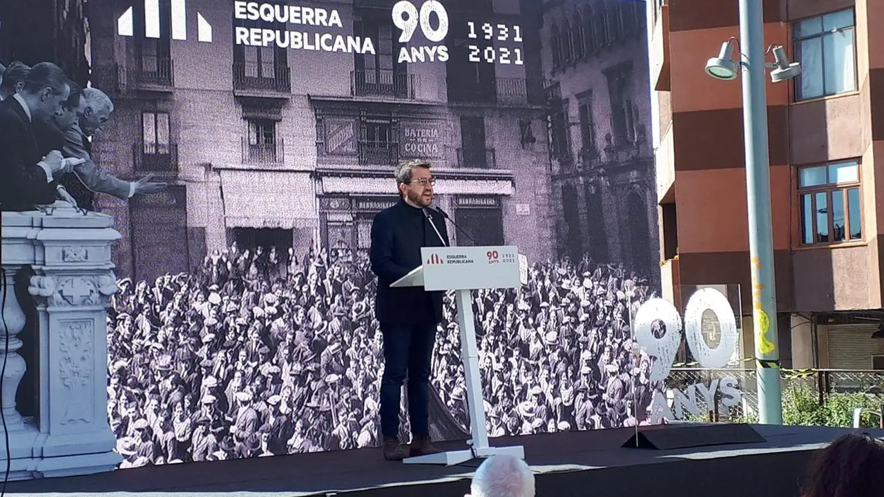 El vicepresidente de la Generalitat en funciones y candidato de ERC a la Presidencia, Pere Aragon&egrave;s