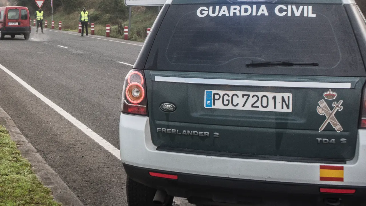 Control de la Guardia Civil en Cantabria en una foto de archivo.