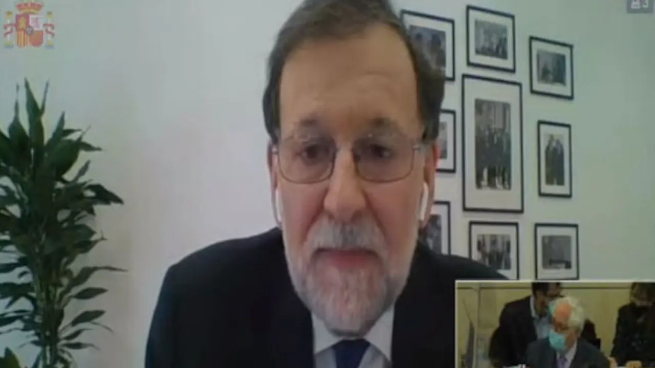 Rajoy declara en el juicio. / Efe