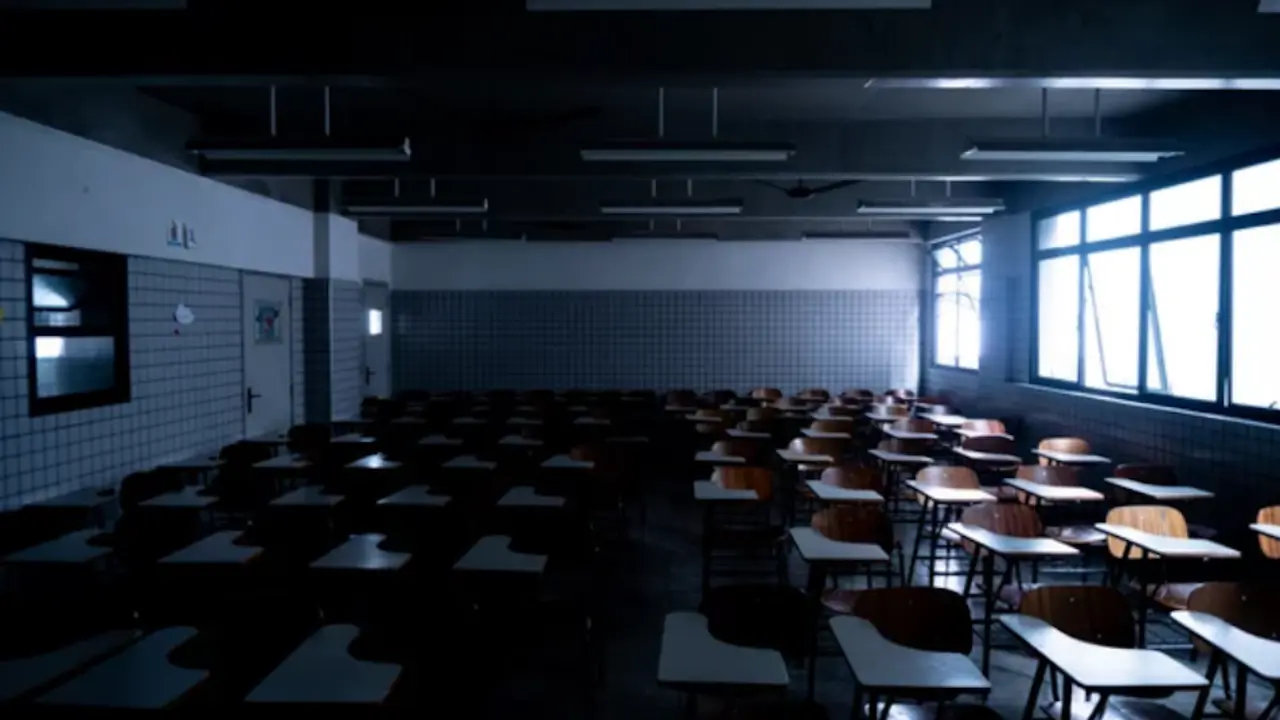 Aula escolar vac&iacute;a. / Archivo