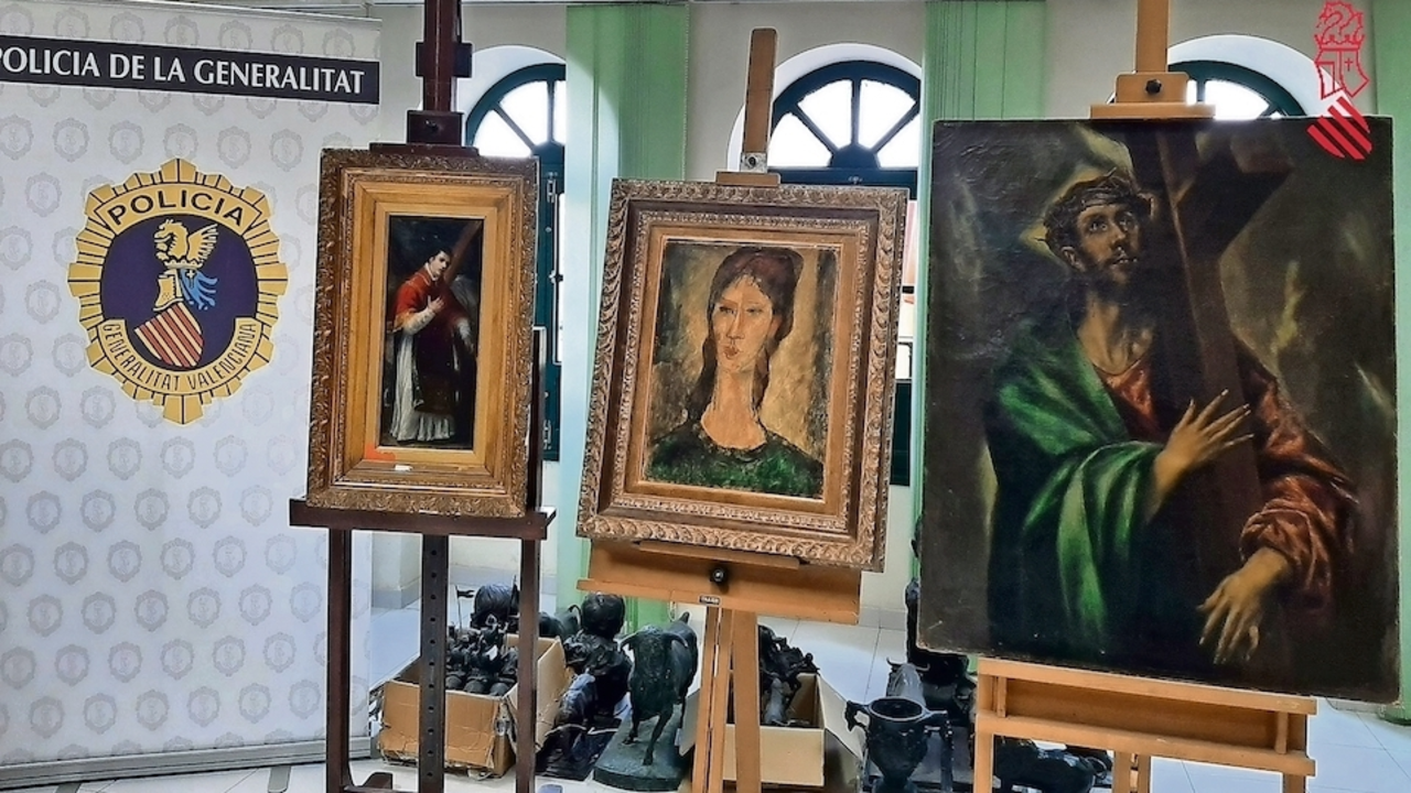 Tres obras falsas de Modigliani, El Greco y Goya. / E. PRESS