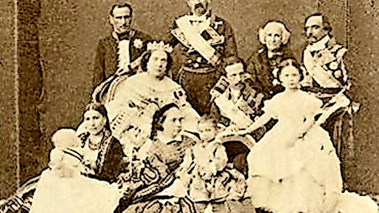 Isabel II y su familia en Santander (1861).