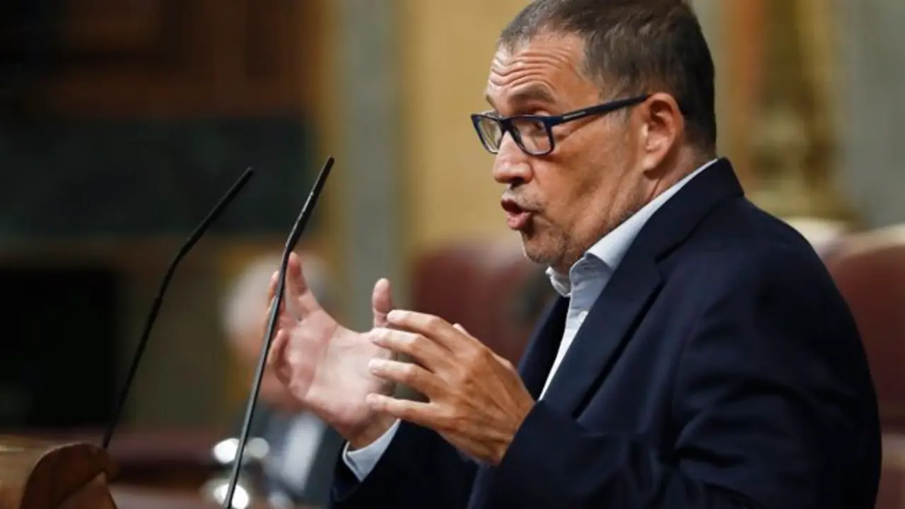 El diputado de Junts Per Catalunya Jaume Alonso-Cuevillas interviene este mi&eacute;rcoles durante el pleno del Congreso de los Diputados, en Madrid (Espa&ntilde;a), a 13 de mayo de 2020. - Pool