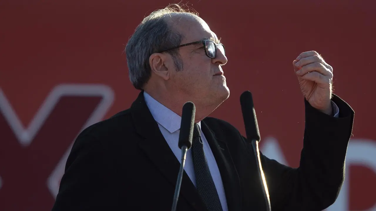 El candidato del PSOE a la Presidencia de la Comunidad de Madrid, &Aacute;ngel Gabilondo, durante un acto del partido en el distrito de Hortaleza, a 17 de abril de 2021, en Madrid (Espa&ntilde;a). Este domingo 18 de abril comenzar&aacute; de forma oficial la campa&ntilde;a electoral