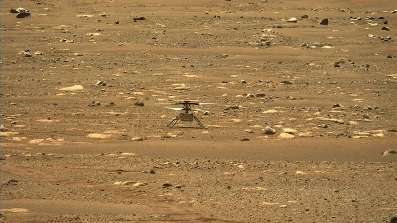 Imagen del peque&ntilde;o helic&oacute;ptero Ingenuity de la NASA. / EFE
