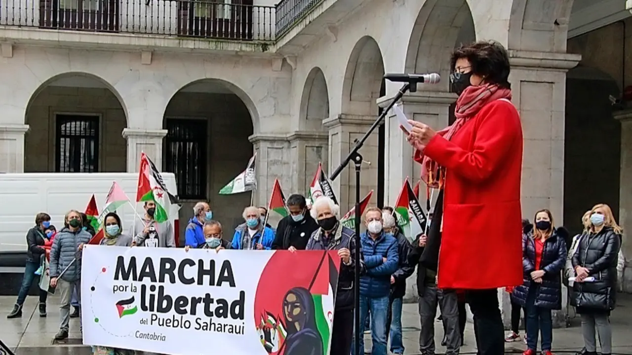 Presentaci&oacute;n de la marcha en la Plaza Porticada. / ALERTA