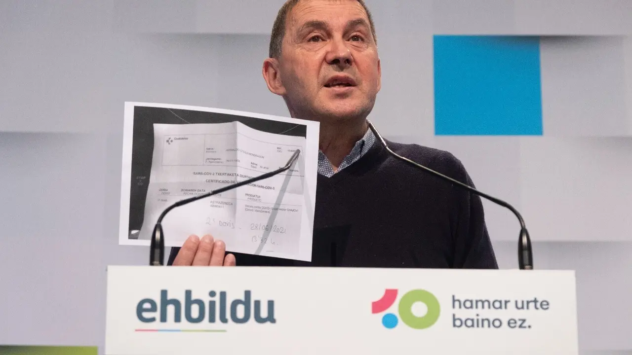 El coordinador general de EH Bildu, Arnaldo Otegi