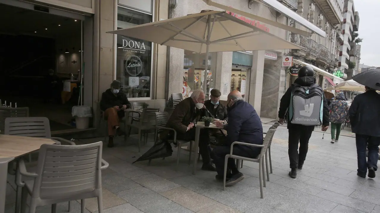 Reducci&oacute;n de capacidad de las terrazas de Vigo
