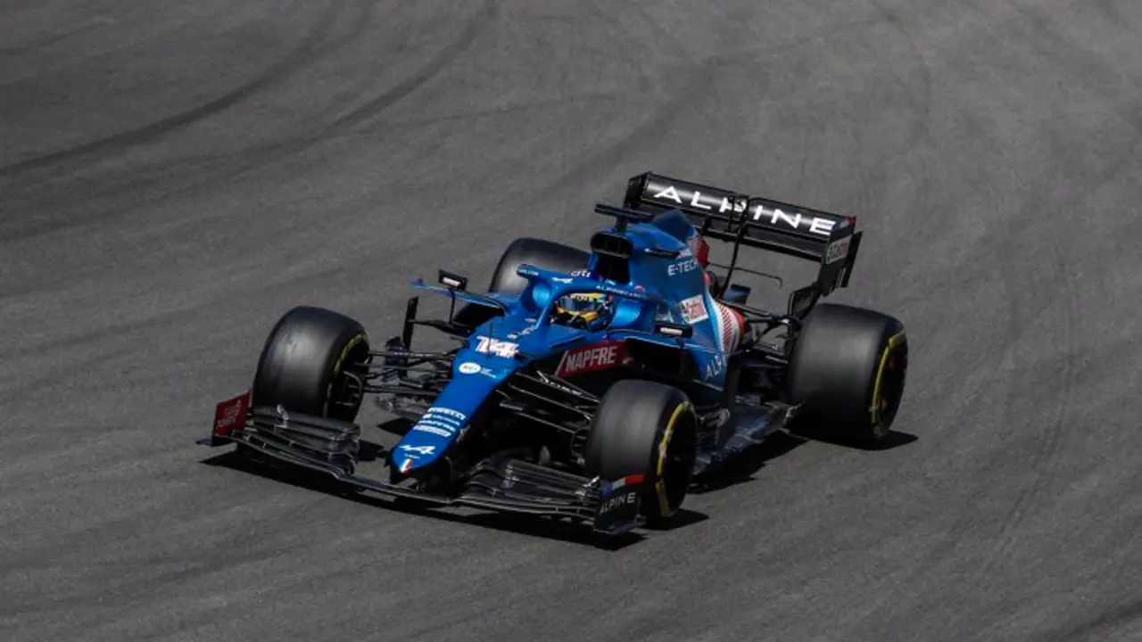 14 ALONSO Fernando (spa), Alpine F1 A521, action during the Formula 1 Heineken Grande Pr�mio de Portugal 2021 from April 30 to May 2, 2021 on the Algarve International Circuit, in Portimao, Portugal - Photo Xavi Bonilla / DPPI