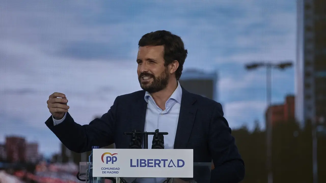 El presidente del PP, Pablo Casado 