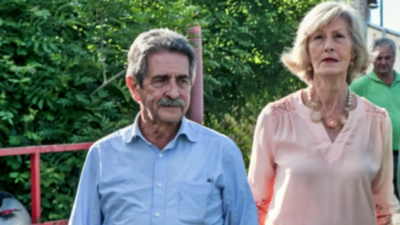 Miguel &Aacute;ngel Revilla y la Consejera de Educaci&oacute;n, Marina Lomb&oacute;.